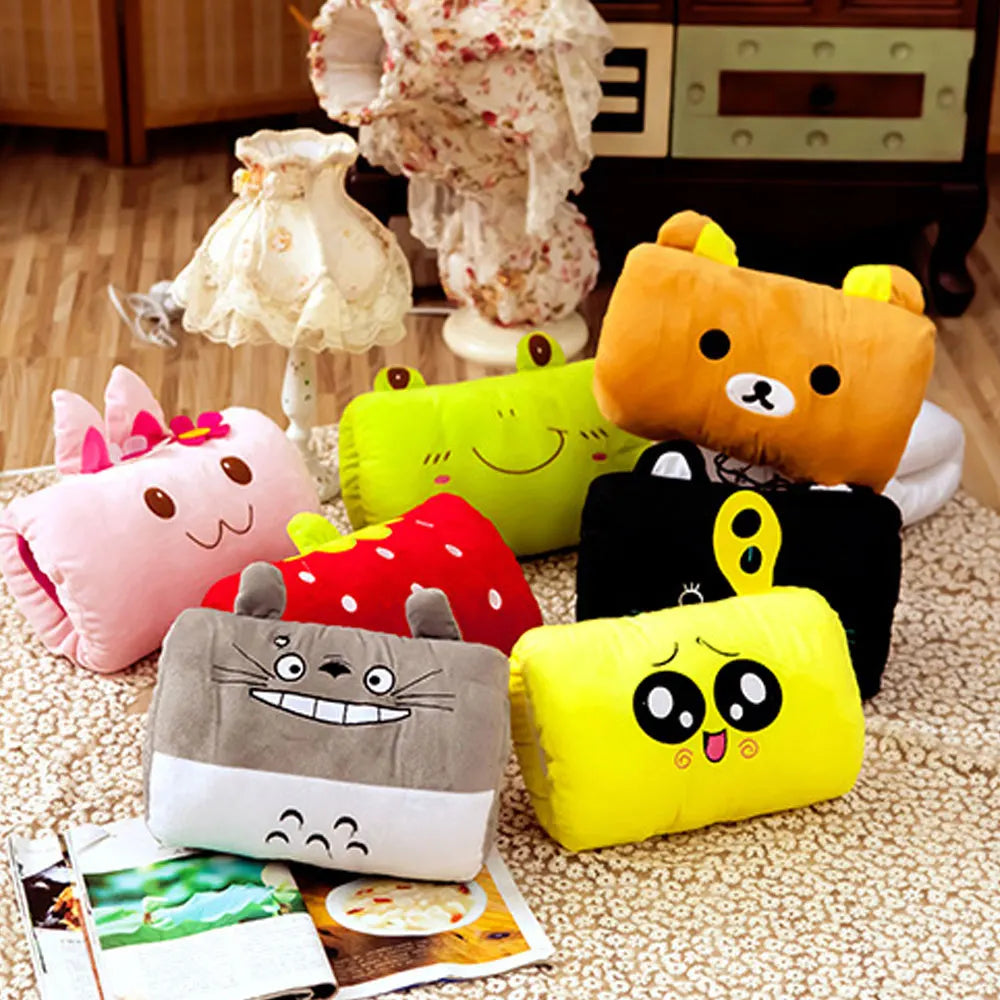 Cartoon Cute Nap Pillow Cartoon Warm Hand Cover Toy Girl