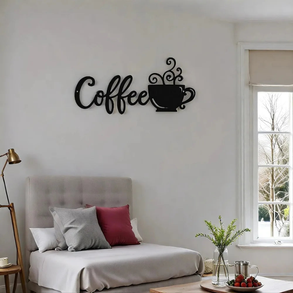 Coffee Bar Metal Wall Decor Coffee Mug Wall Art Coffee Bar