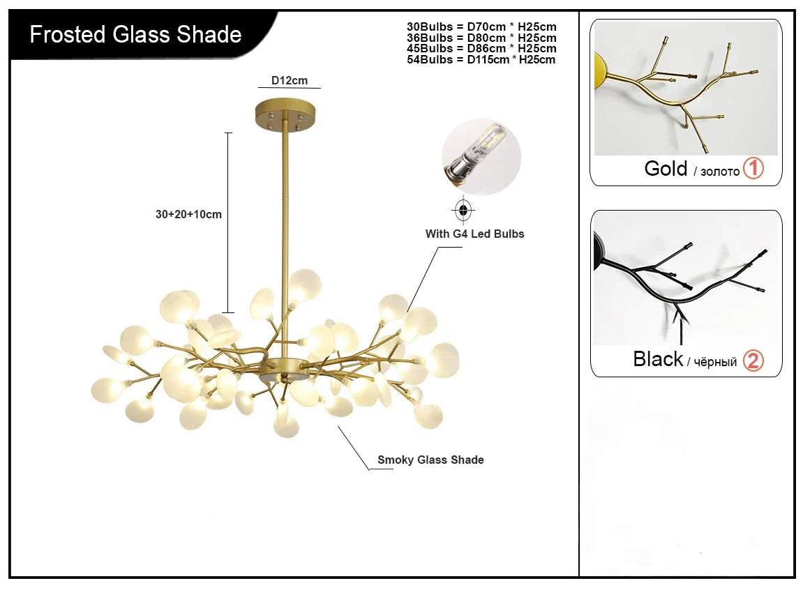 Modern Minimalist Firefly LED Lights Bedroom Living Room
