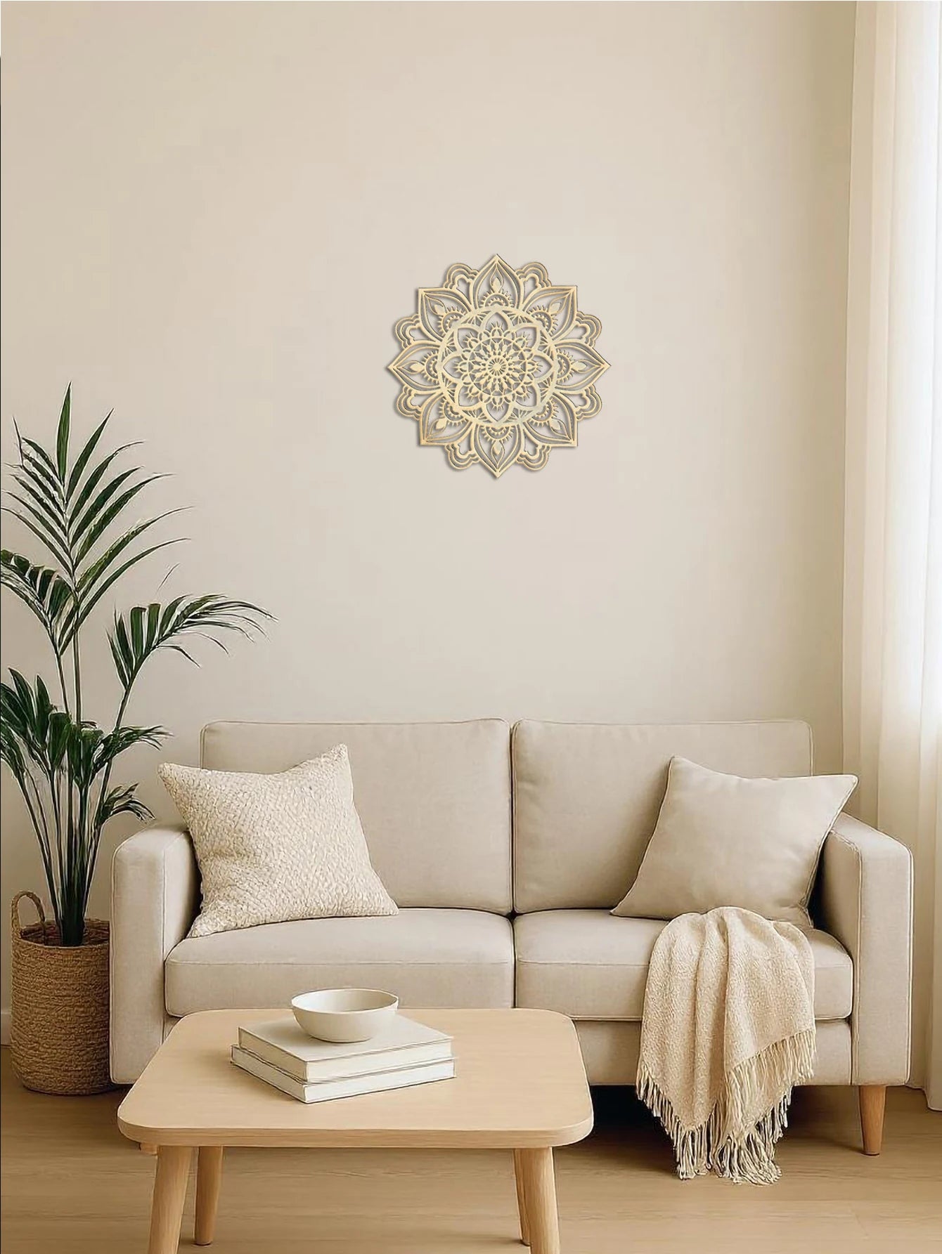 Hand Hammered Moroccan Metal Mandala Wall Art