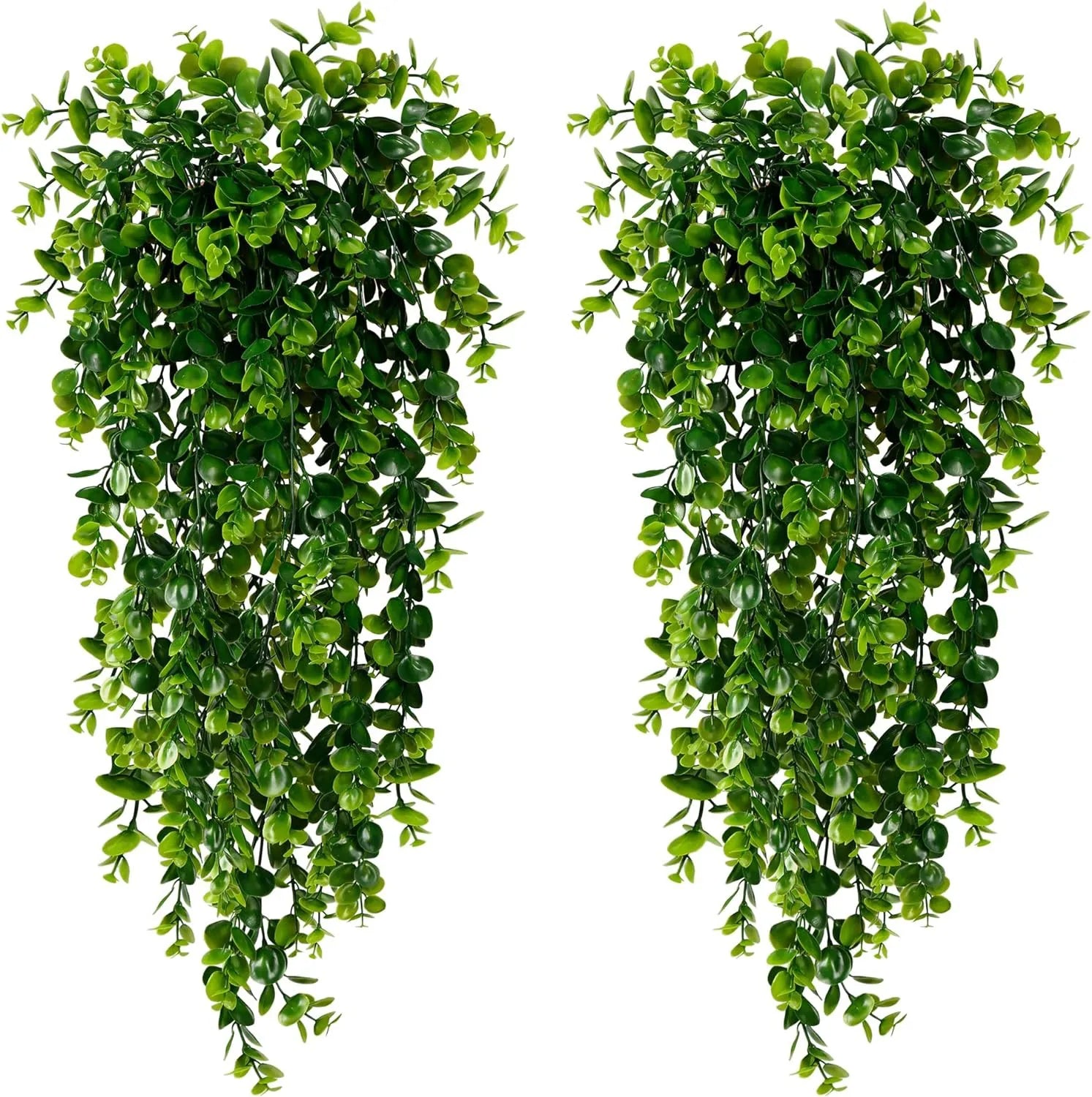 Artificial Hanging Plants Faux Eucalyptus Leaf Greenery Vine Outdoor
