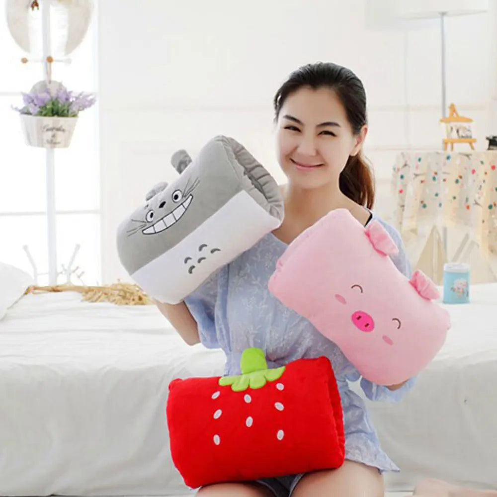 Cartoon Cute Nap Pillow Cartoon Warm Hand Cover Toy Girl