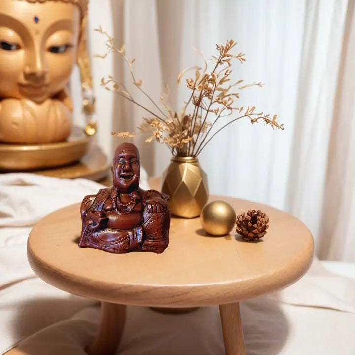 Resin Buddha Flip Unexpected Backside Happy Buddha Home Decor