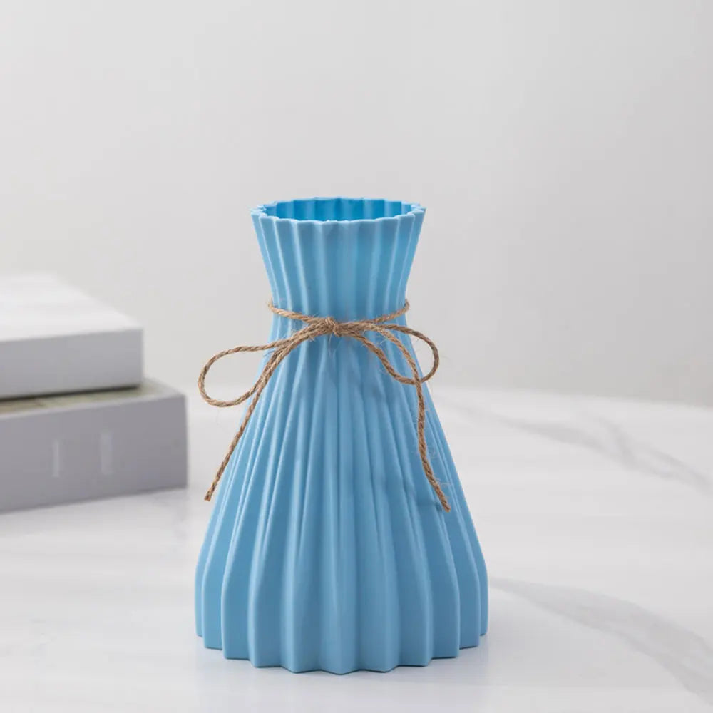 European Pleated Vase Plastic Waist Folding Flower