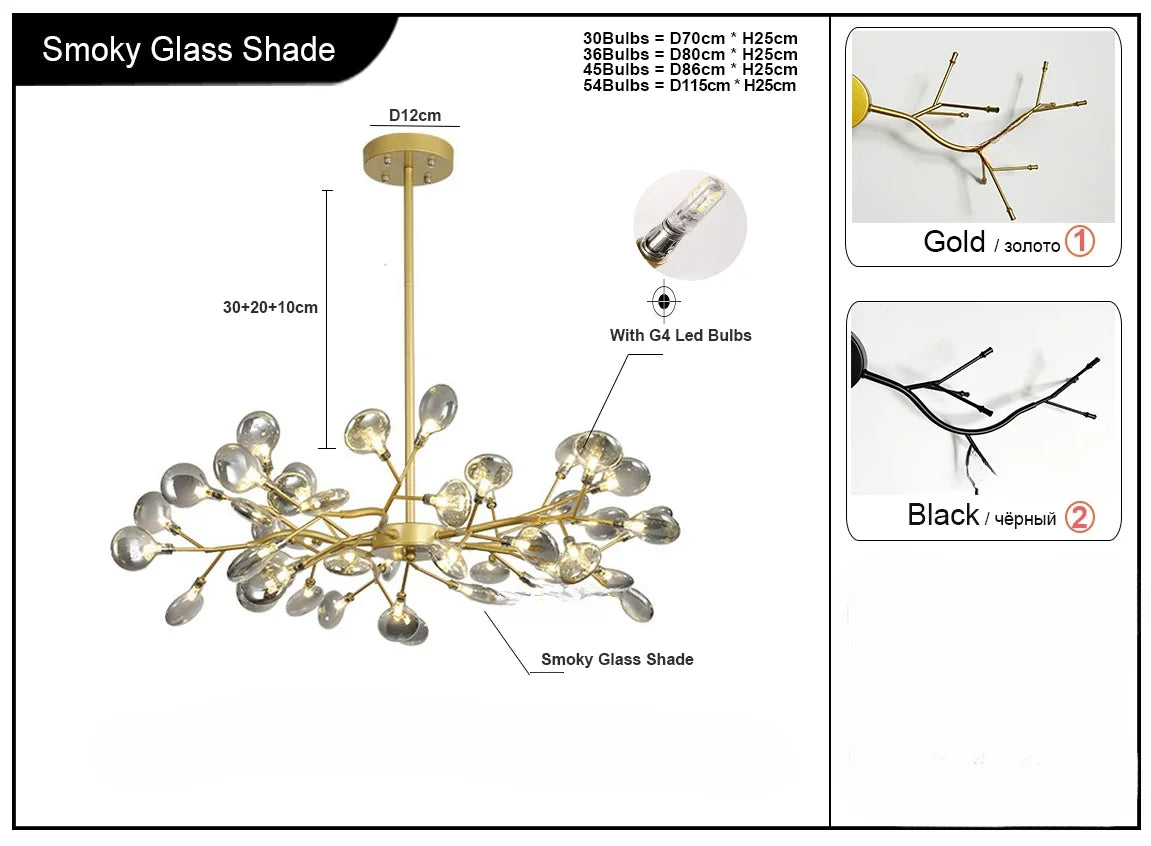 Modern Minimalist Firefly LED Lights Bedroom Living Room