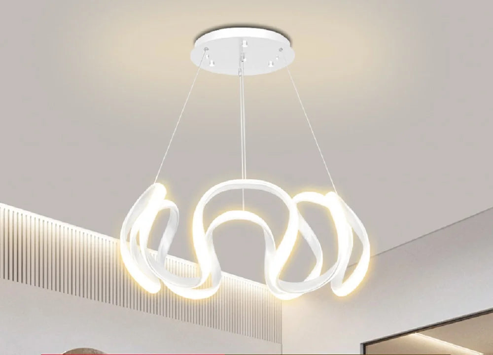 Pendant Light Nordic Twisted Led Chandelier Ceiling Lamp