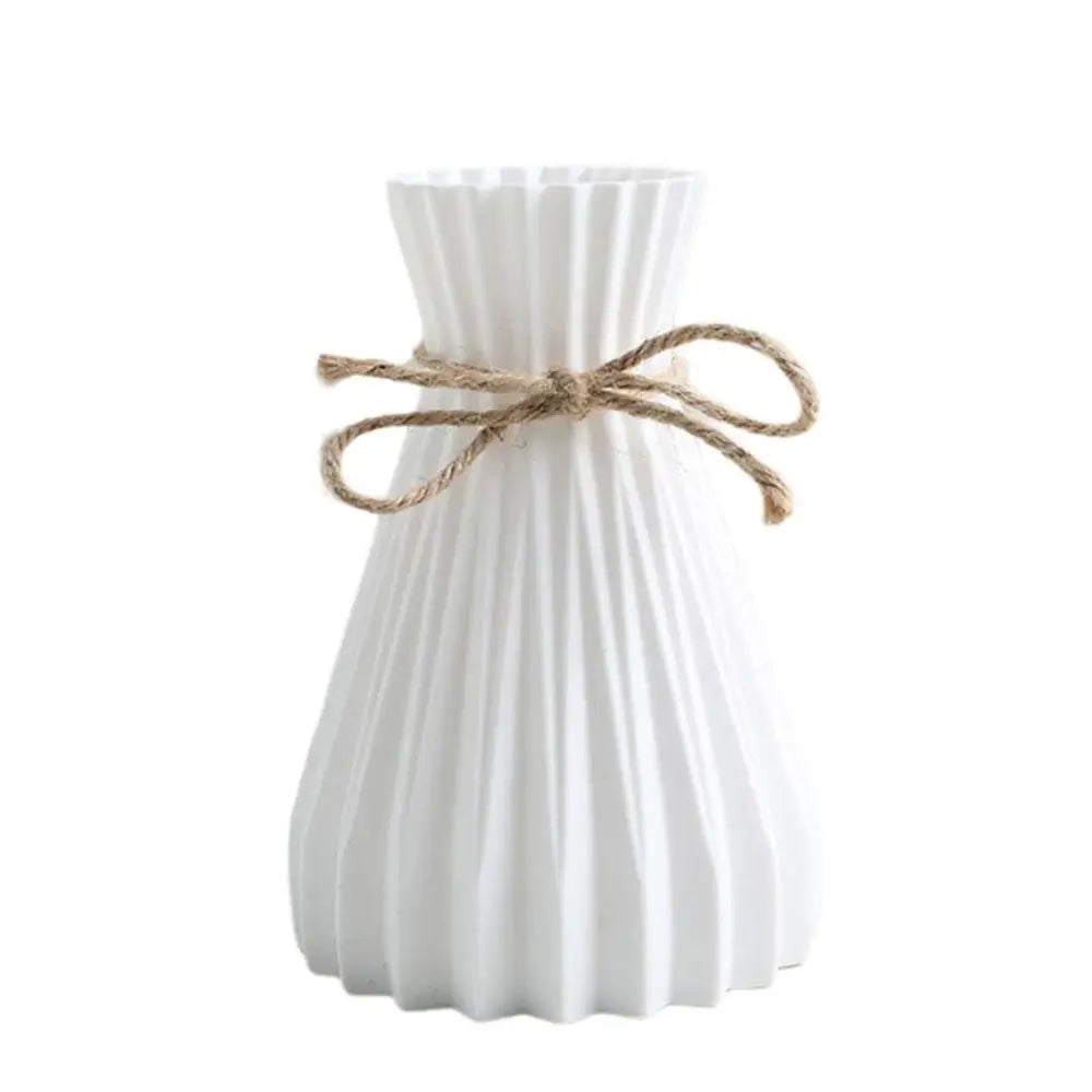 European Pleated Vase Plastic Waist Folding Flower