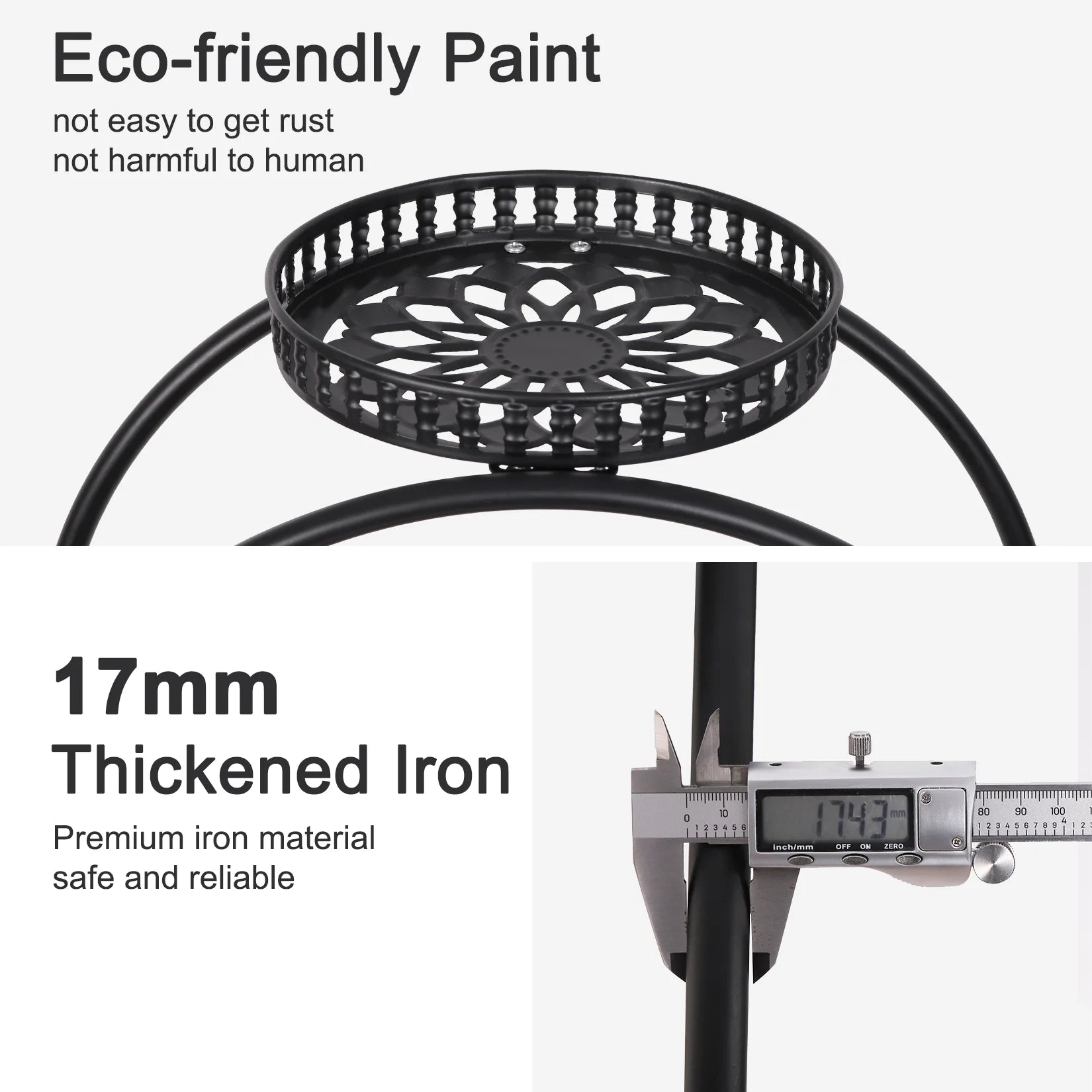 4 Layer 6 Pots Flower Holder Plant Stand Shelf 4-Wheel Shelf Rack