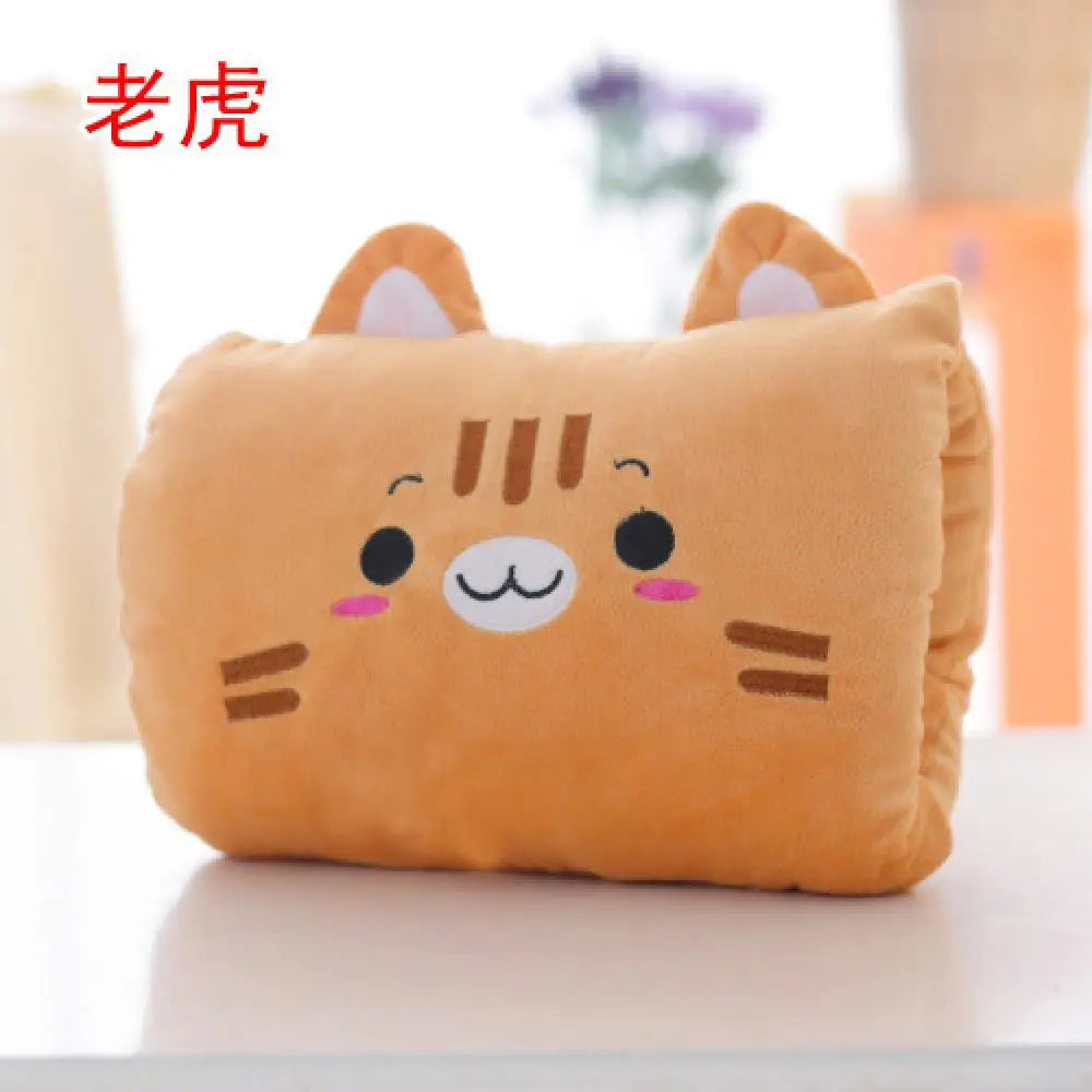 Cartoon Cute Nap Pillow Cartoon Warm Hand Cover Toy Girl