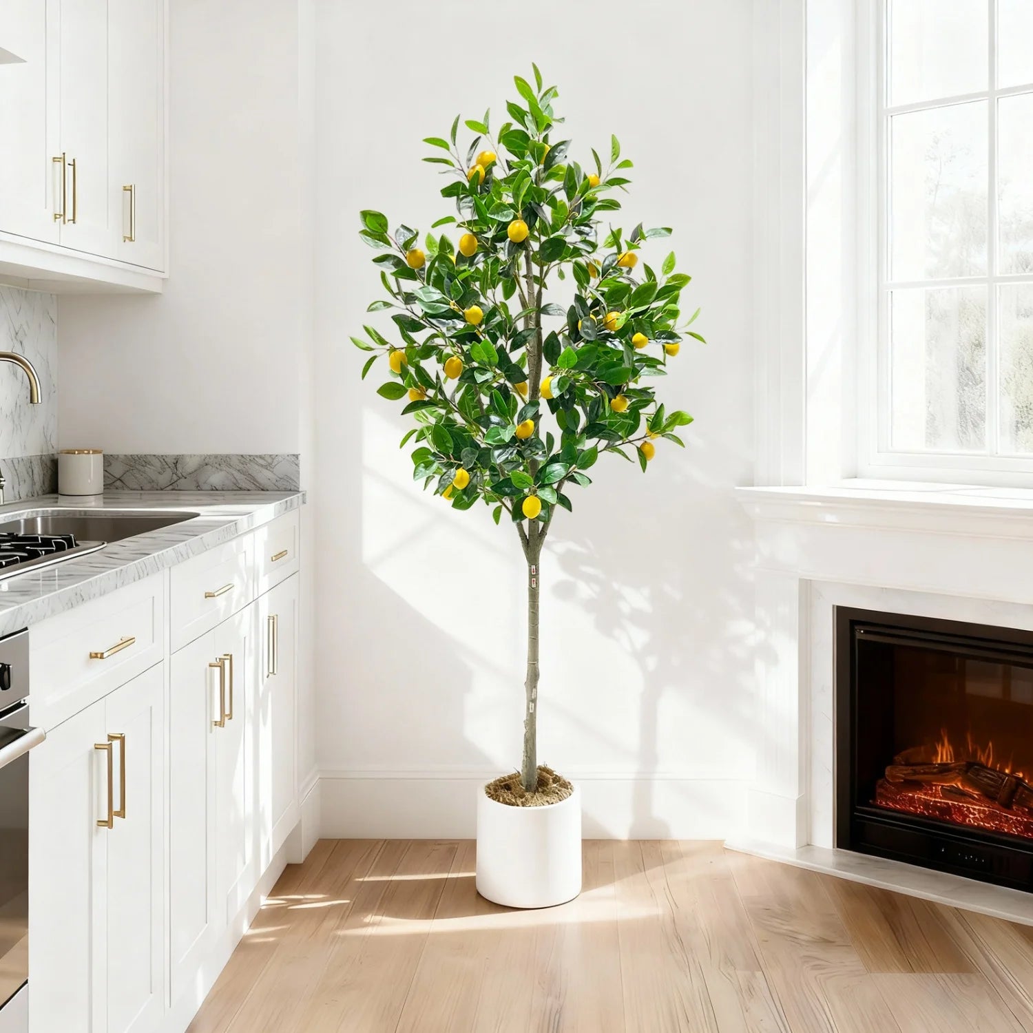 Artificial Lemon Trees Large Artificial Plant Indoor Lemons Tree