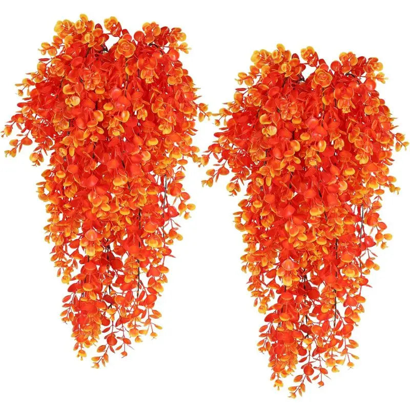 Artificial Hanging Plants Faux Eucalyptus Leaf Greenery Vine Outdoor