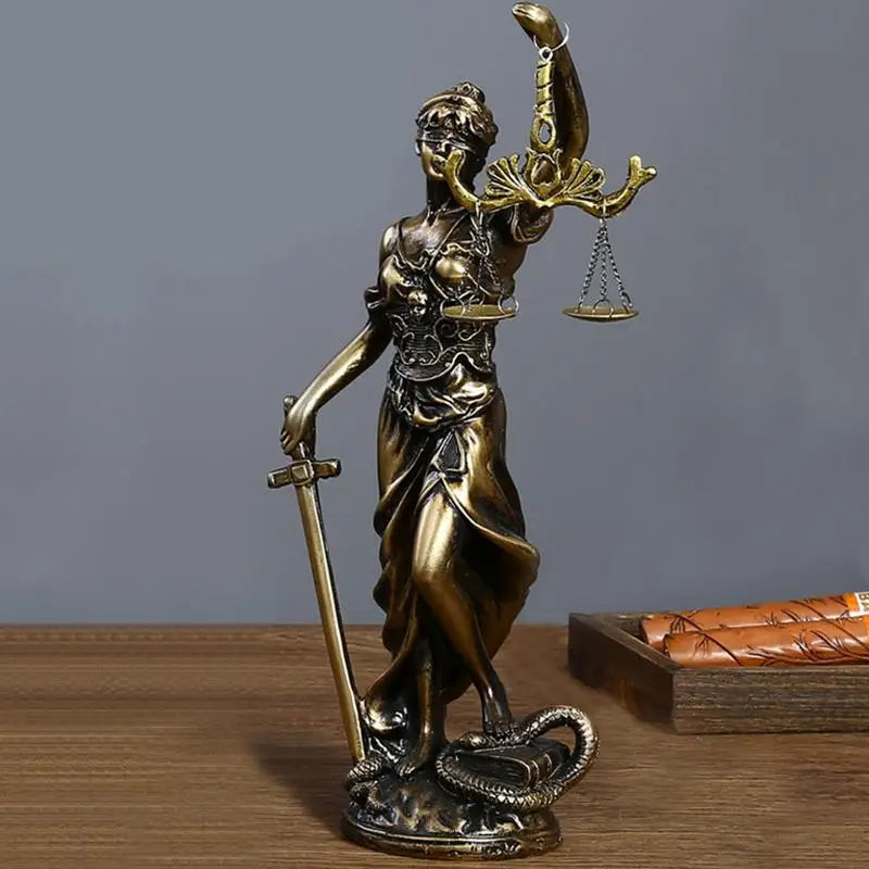 Resin Justice Goddess Artemis Figurines Miniatures Crafts