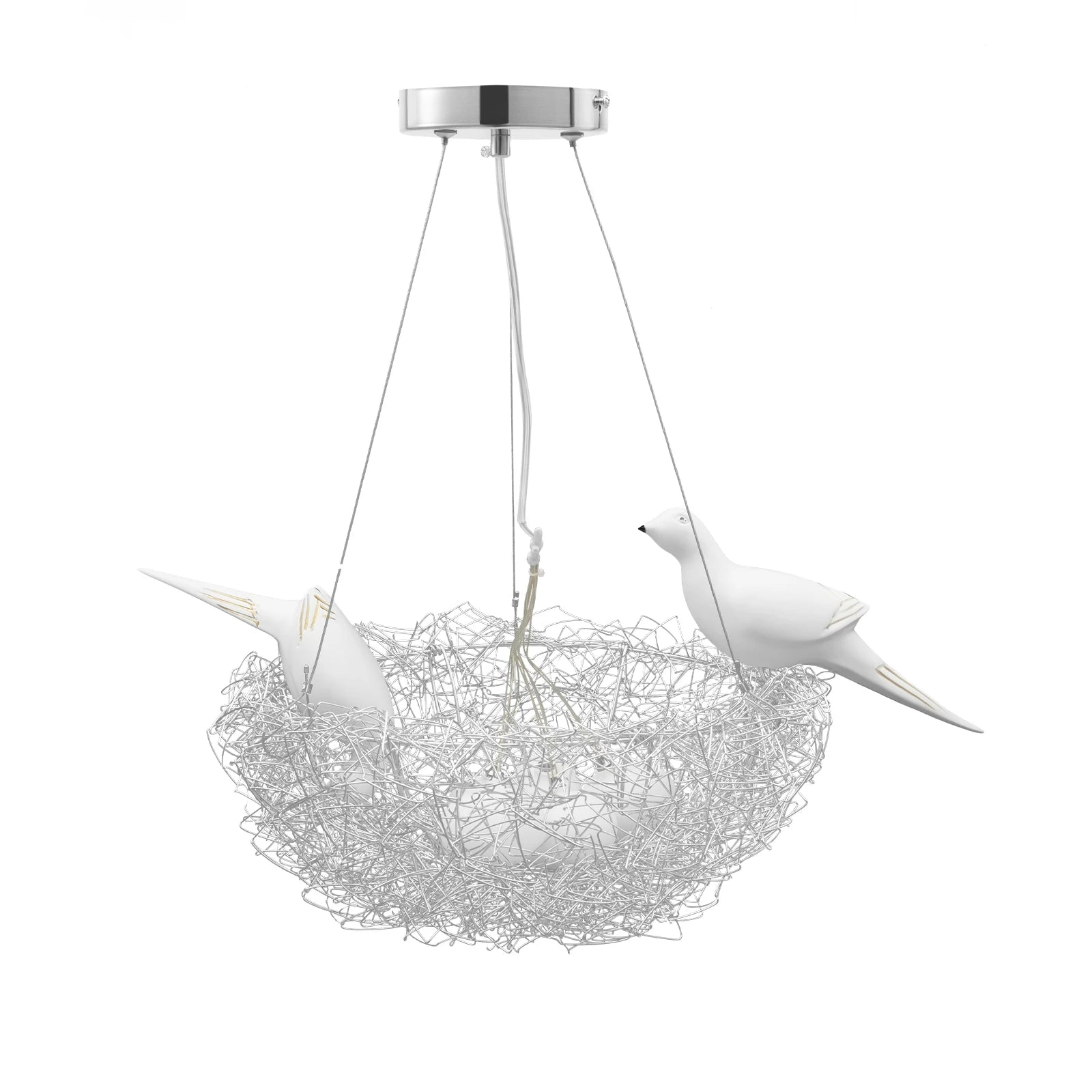 Light bird's nest Crystal Chandeliers Branches Pendant Light