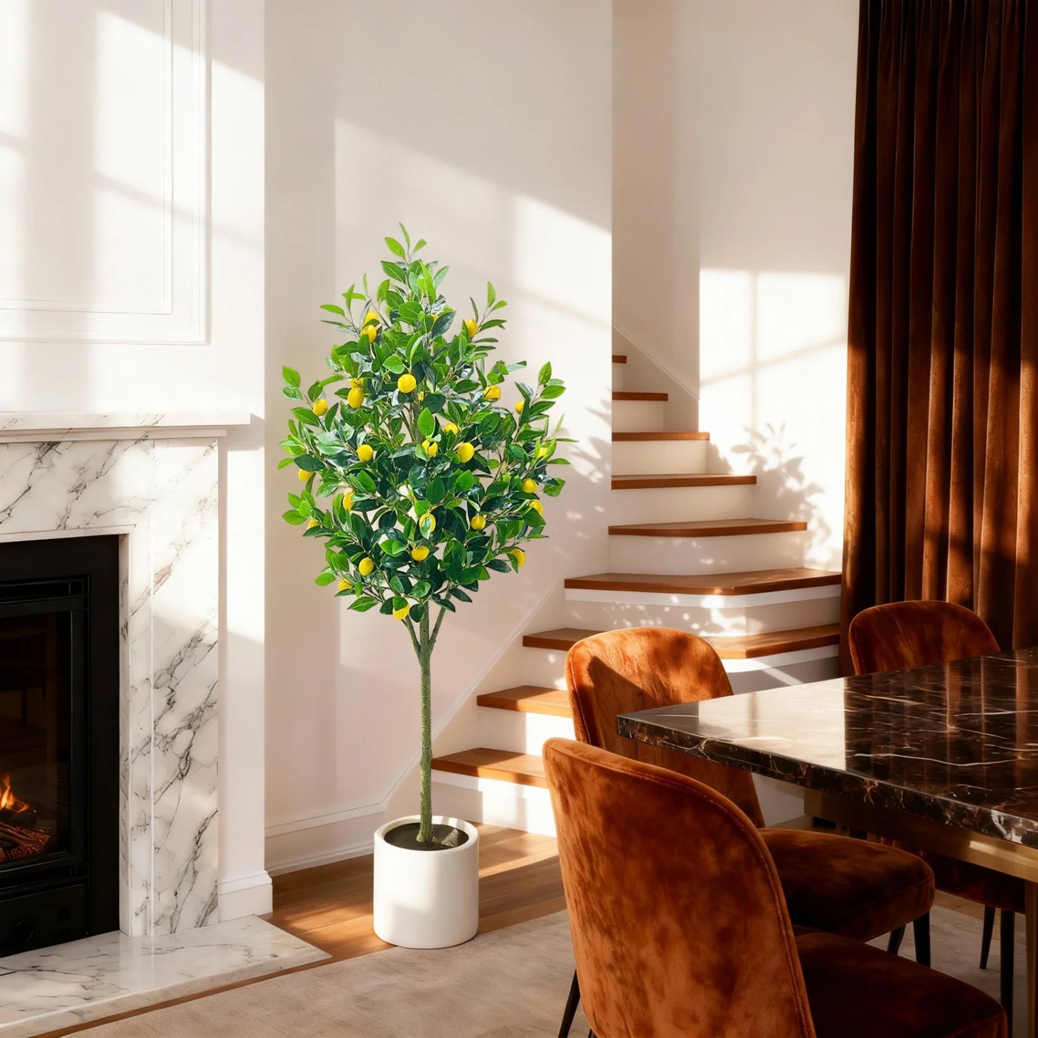 Artificial Lemon Trees Large Artificial Plant Indoor Lemons Tree