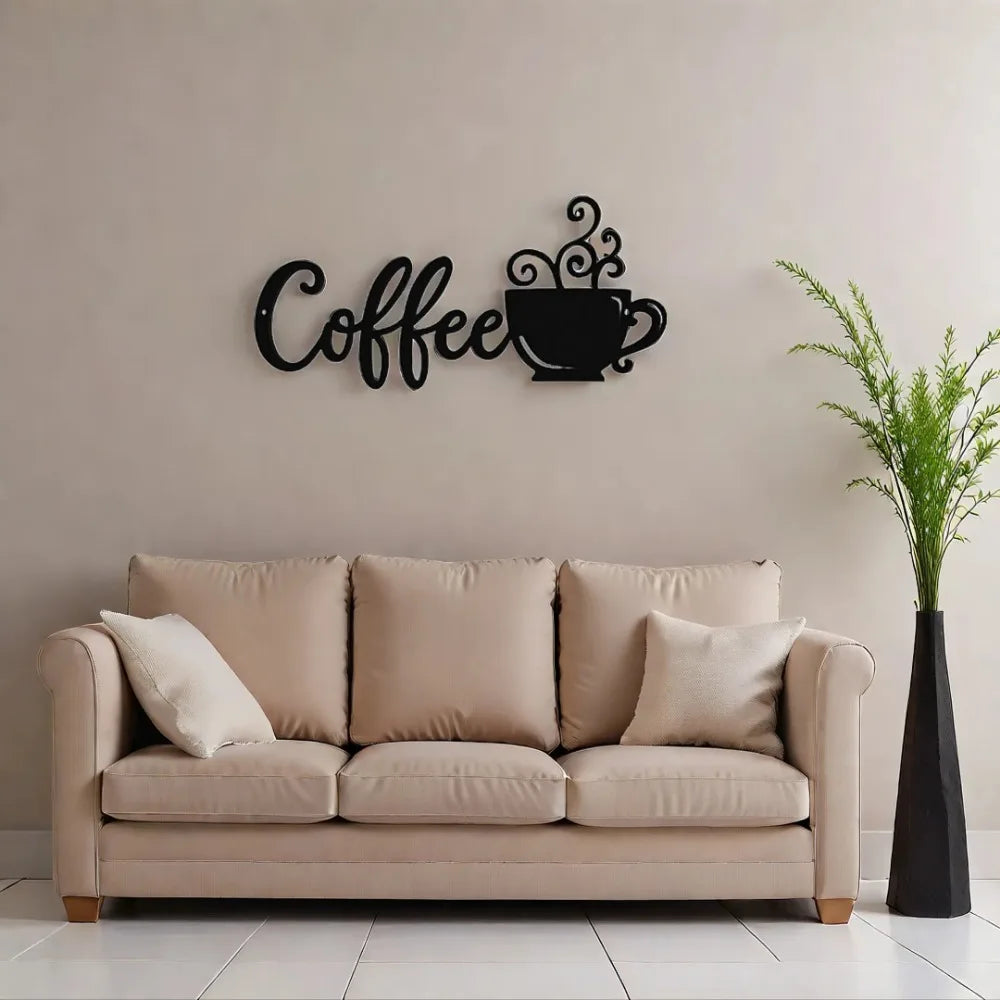 Coffee Bar Metal Wall Decor Coffee Mug Wall Art Coffee Bar