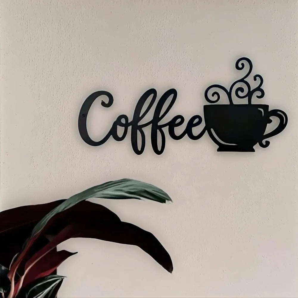 Coffee Bar Metal Wall Decor Coffee Mug Wall Art Coffee Bar