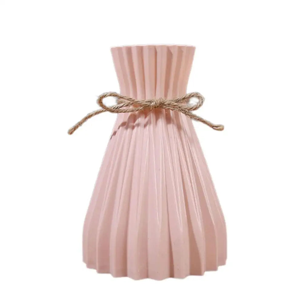 European Pleated Vase Plastic Waist Folding Flower