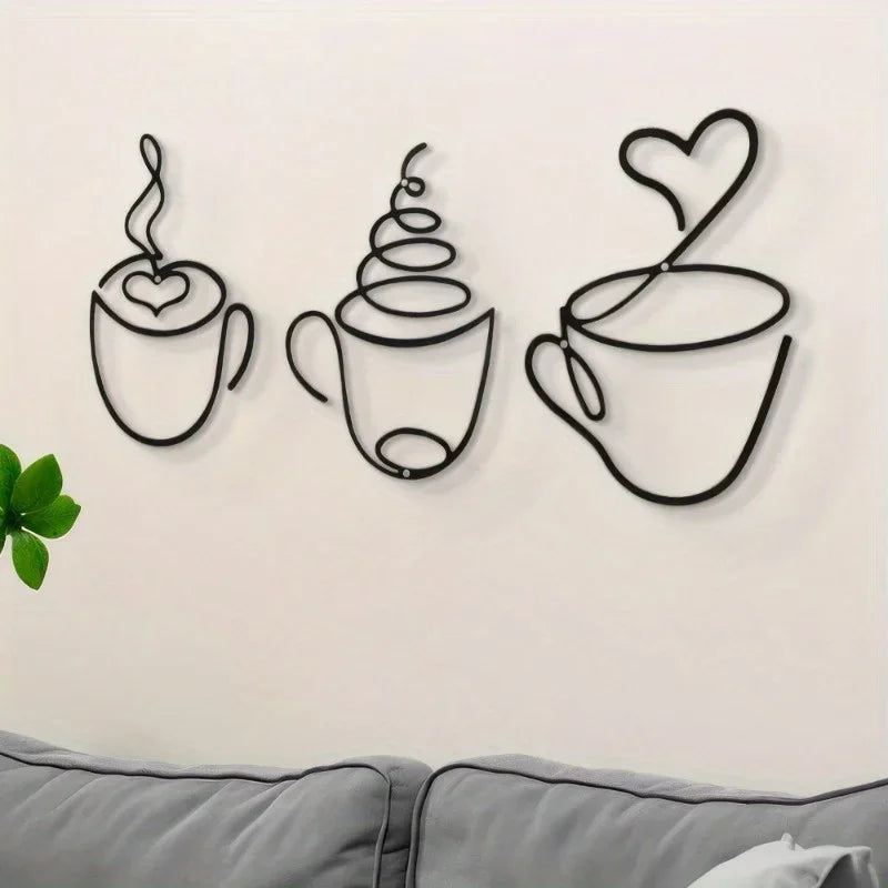 Creative Coffee Wall Hangings, Coffee Shop Decorations