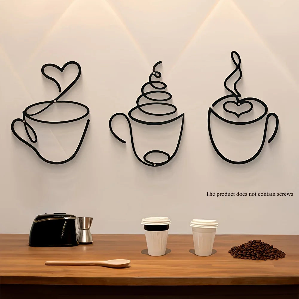 Creative Coffee Wall Hangings, Coffee Shop Decorations