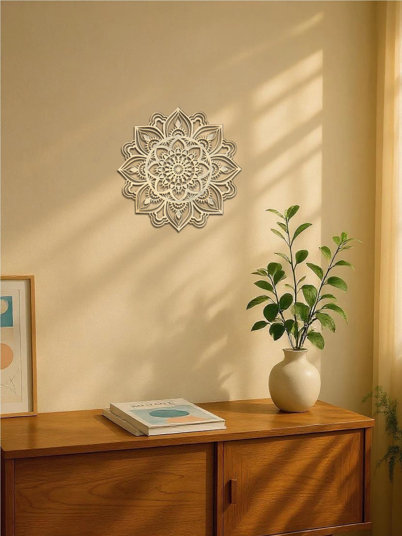 Hand Hammered Moroccan Metal Mandala Wall Art