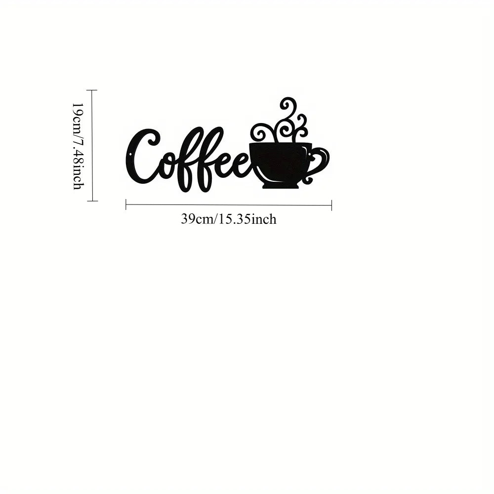 Coffee Bar Metal Wall Decor Coffee Mug Wall Art Coffee Bar