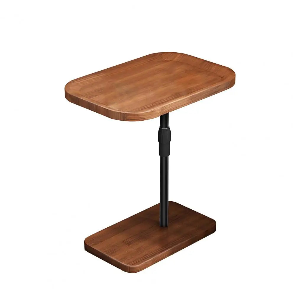 Shaped End Table with Adjustable Height  Side Table for Couch