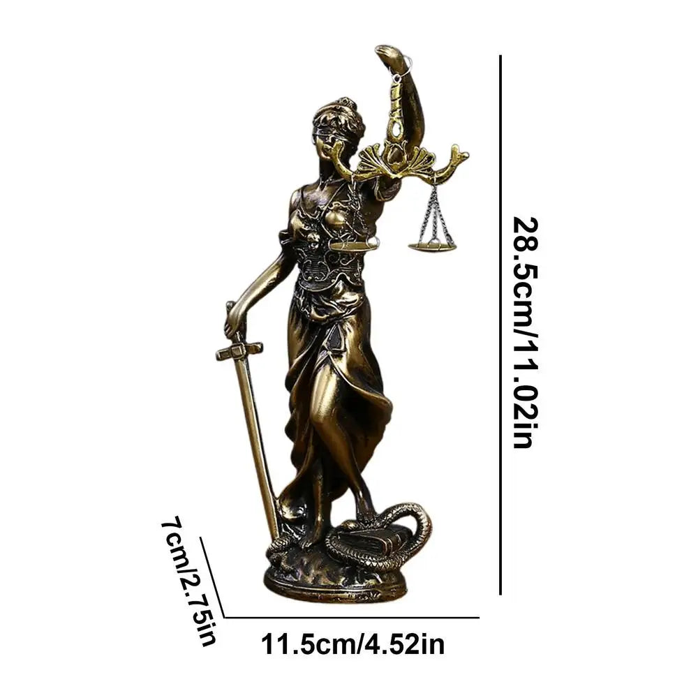 Resin Justice Goddess Artemis Figurines Miniatures Crafts